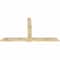 Ekena Millwork Eugene Rough Sawn Timber Gable Bracket, Douglas Fir, 84"W x 49"H x 2"D x 6"F, 14/12 Pitch GBW084X49X0206EUG00RDF - alternate 5